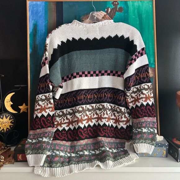 Heirloom Collectables colourful Knit Women's Sweater Size M - Picture 14 of 16